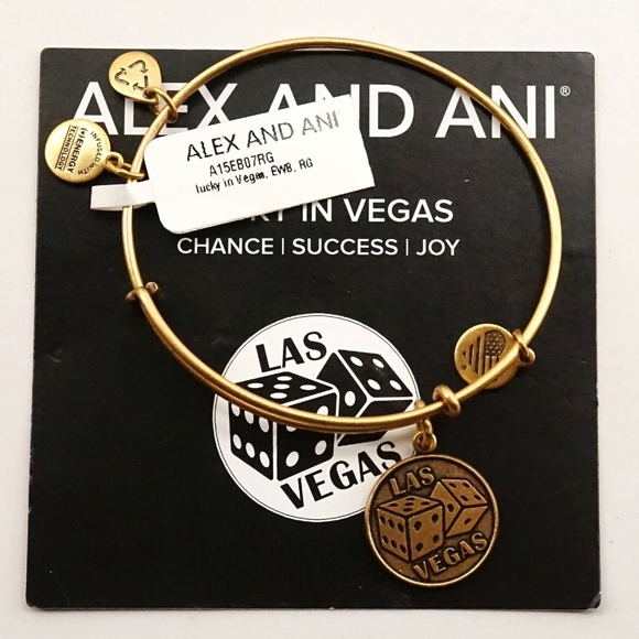 Alex and Ani Lucky in Vegas Charm Bangle - Picture 2 of 2